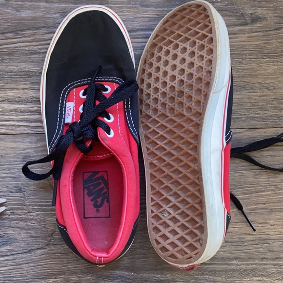 Vans Shoes - Red and Black Vans